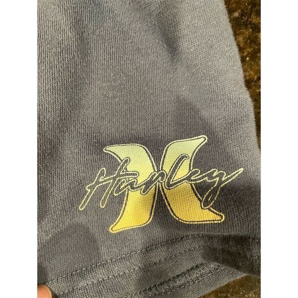 Hurley Women's Light Blue Drawstring Shorts Size M Casual Relaxed Fit - Picture 3 of 5